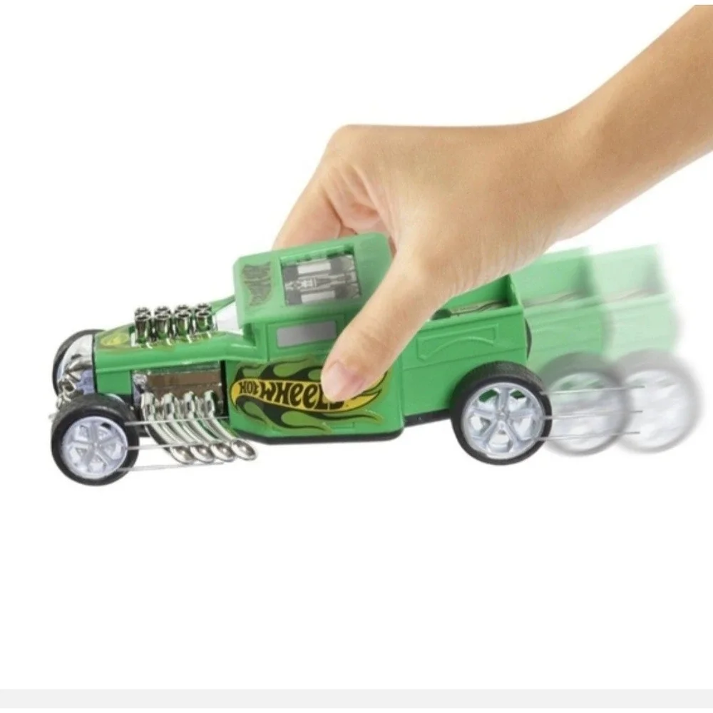 Hot Wheels Kids Pullback & Go Fast Racer Green Bone Shaker Car Ages 3+